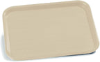 Carlisle FoodService Products Cafe Plastic Fast Food Tray, 14" x 18", Beige (Pack of 2)