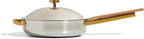 Our Place Titanium Always Pan Pro - 10.6” (2.8 Qt) No-Coating Nonstick Skillet | Tri-Ply Titanium & Stainless Steel | Safe for Oven, Induction & All Cooktops up to 750°F | Includes Spatula | Gold