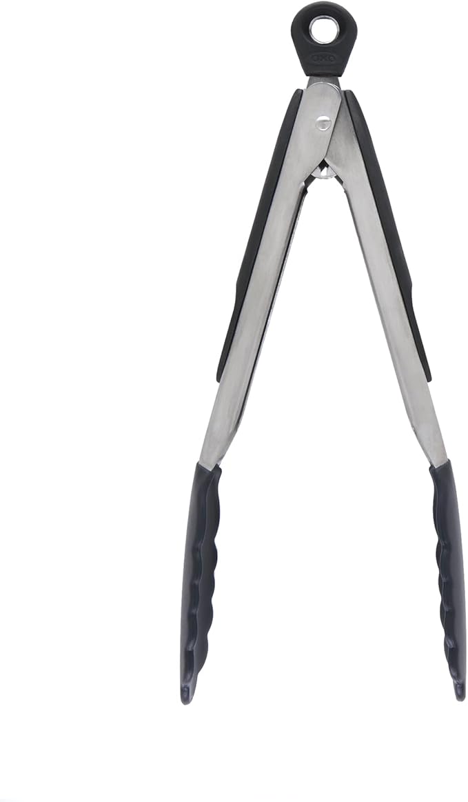 OXO Good Grips 9-Inch Tongs with Silicone Heads,(Pack of 2)