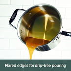 All-Clad D5® Stainless Steel Core 4 Quart Soup Pot With Lid - Made in the USA - The Upgrade for Supremely Even Heat- Oven Safe & Induction Compatible Cookware