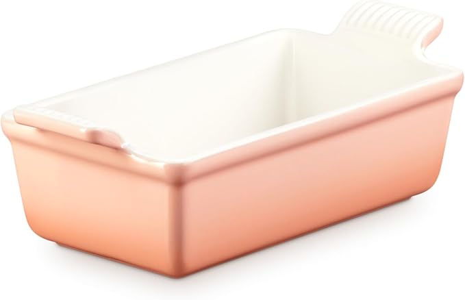 Le Creuset Stoneware Heritage Loaf Pan, 9", Peche