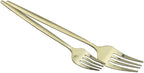 JASHII 24-Piece 304 Stainless Steel Flatware Cutlery Set for 6, Champagne Silverware Set, Mirror Finish, Ideal for Home Wedding Festival Party, Dishwasher Safe (Champagne gold)