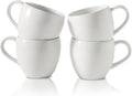 Coffee Mugs Set of 4, Stoneware 16 oz Coffee Cups for Latte, Tea, Milk, Cappuccino, Ceramic Tea Cups for Housewarming Wedding Gift, Microwave & Dishwasher Safe, Matte White