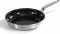 5 Ply Ceramic Non Stick Frying Pans - 8 Inch Stainless Clad Nonstick Skillet, Professional Cookware for Induction, All Stoves and Oven