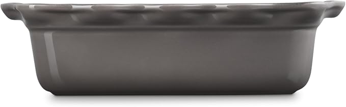 Le Creuset Stoneware Heritage Fluted Loaf Pan, 9", Oyster