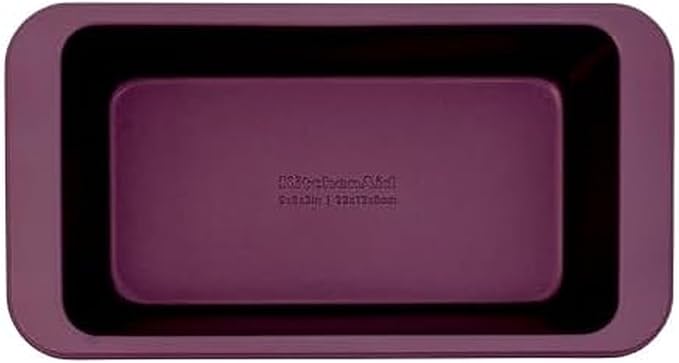 KitchenAid Nonstick Swiss Engineered Aluminized Steel Loaf Pan, Dishwasher Safe, 9 x 5 Inch, Beetroot