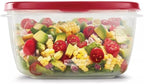 Rubbermaid Easy Find Lids Food Storage Container, 14 Cup, Red 2 Pack