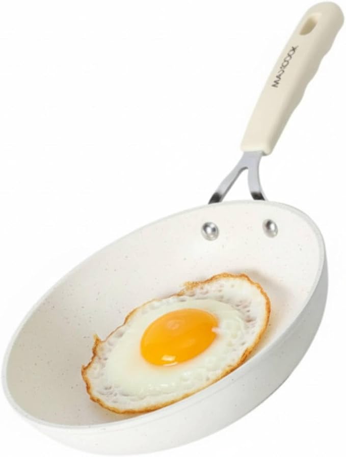 Egg Pan, 8 Inch Omelette Pan Nonstick Skillet,Small Non Stick Frying Egg Pan,Medical Stone Coating Cookware, Induction Skillet for Eggs, PFOA Free Cookware (20 cm)