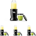 Magic Bullet® Blender Set, 7-Piece Set, 250W Blender and Food Processor, 2 Blending Cups, Cross Blade, Compact Design, Smoothies, Sauces, Silver, MBR-0701AK (Pack of 4)