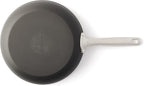 GreenPan Chatham Hard Anodized Healthy Ceramic Nonstick 8" and 10" Frying Pan Skillet Set, Omelette and Egg Pan, PFAS-Free, Dishwasher Safe, Oven Safe, Gray