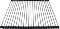 Ahyuan Roll up Dish Drying Rack Over The Sink Kitchen Roll up Sink Drying Rack Portable Dish Drainer Foldable Dish Drying Rack (Black, 17.8''X15.8'')