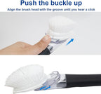 CELOX Dish Brush with Soap Dispenser, Dish Soap Brush with Handle