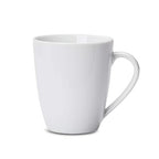 Amazon Basics Porcelain Heat Resistant Coffee Mugs, Microwave and Oven Safe, 12 oz, White, 12 Count