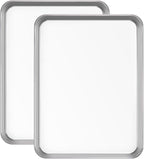 2-Pack Stainless Steel Baking Sheet Set – 16x12x1 Inch Commercial Grade Cookie Sheets, Heavy Duty Non-Warping Oven Safe Pan for Baking, Roasting & Cooking