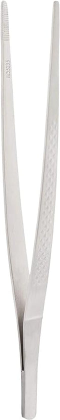 Mercer Culinary 18-8 Stainless Steel Precision Plus Chef Plating Tong, Straight, 6-1/8 Inch