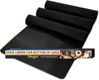 3 Pack Oven Liners for Bottom of Oven, Large Reusable Heavy Duty Oven Liners Protector Mats for Gas Oven Electric Oven Baking Sheet Toaster Microwave Grill, Nonstick BPA and PFOA Free, 23.62x15.75 in