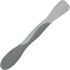Tovolo Mini Scoop and Spread Tool for Kitchen Meal Prep Small Sandwich Spreader Spatula for Peanut Butter Jelly, Silicone BPA Free Dishwasher Safe Scooper Spreader, Oyster Gray and Cool Gray