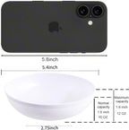 bUCLA 50Pack 12oz White Plastic Bowls - Disposable White Plastic Salsa Bowls Premium Heavy Duty - Ideal for Wedding &Party