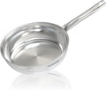 Sunhouse Tri-Ply Stainless Steel Pan, 8-Inch Frying Pan, Oven Safe Up to 500°F, Dishwasher Safe, Compatible with Induction, Electric, Gas Cooktops, Cool Handles Grip
