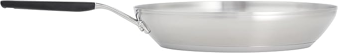 KitchenAid 71025 Stainless Steel Frying Pan/Skillet, 12 Inch - Brushed Stainless Steel
