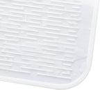 MicoYang Silicone Dish Drying Mat for Multiple Usage,Easy clean,Eco-friendly,Heat-resistant Silicone Mat for Kitchen Counter or Sink,Refrigerator or Drawer Liner White 4XL 32 inches x 18 inches