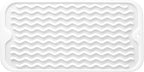 MicoYang Silicone Dish Drying Mat for Multiple Usage,Easy clean,Eco-friendly,Heat-resistant Silicone Mat for Kitchen Counter or Sink,Refrigerator or Drawer Liner White S 12 inches x 6 inches