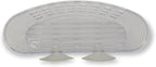 Handy Housewares Kitchen Sink Caddy Dish Soap Scrubber Sponge Holder Basket with Suction Cups - Clear (1 Pack)