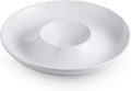 LAUCHUH Porcelain Chip and Dip Serving Set Divided Serving Trays Appetizers and Cheeses Serving Platter Compartment Dish for Mother's Day, Snack, Fruit, Veggies, Candy, 12-inch Set of 1