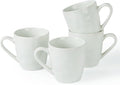 famiware Mars 4 Pieces Coffee Mug, 14 oz Tea Mug, Catering Mugs with Handle for Coffee, Tea, Cocoa, Milk, White