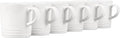 Le Creuset Stoneware Set of 6 London Mugs, 12 oz. Each, White