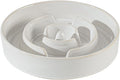 Havniva Ceramic 1.2 Cup Dog Bowl Slow Feeder for Medium and Small Dog, 7.3inch Pet Slow Dish, Stop Bloat, Preventing Choking(Single Bowl, Reactived Glaze -White)
