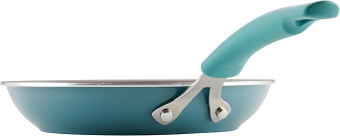 Rachael Ray Cook + Create Nonstick Frying Pan/Skillet, 10 Inch, Agave Blue