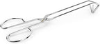 UPIT Kitchen Triangle Tongs for Cooking, Heavy Duty Stainless Steel Scissor-Shaped Serrated Serving Plier for Barbeque, Vegetable, Fruits, Food, Multipurposed, 12 inches