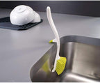 Joseph Joseph Edge Dish Brush with Integrated Sink Rest, Green