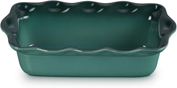 Le Creuset Stoneware Heritage Fluted Loaf Pan, 9", Artichaut