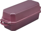 Bread Pan Cast Iron Loaf Pan with Lid Bread Loaf Pan 13x5 Inch Enameled Cast Iron Sourdough Bread Pan,Magenta