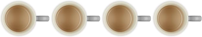 Le Creuset Stoneware Set of 4 Mugs, 14 oz. each, Oyster