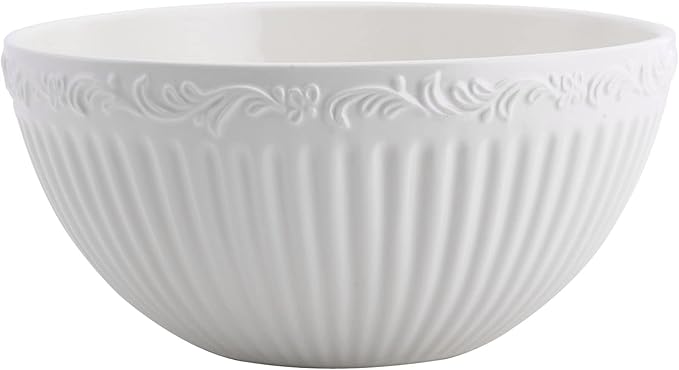 Mikasa Italian Countryside Serving Bowl, 10-Inch, White - 5085633