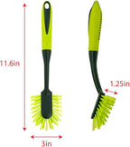 Pine-Sol Long Handle Dish Brush – Heavy Duty Bristle Kitchen Scrubber, Safe with Non-Stick Cookware (Pack of 12)