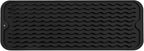 MicoYang Silicone Dish Drying Mat for Multiple Usage,Easy clean,Eco-friendly,Heat-resistant Silicone Mat for Kitchen Counter,Sink,Bar,Bottle,or Cup Black M 17 inches x 6 inches
