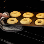 Wilton Gold Non-Stick 2 Piece Donut Pan Set, Cold-Rolled Steel Bakeware, Made without PFAS, Packaging May Vary