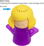 Angry Mom Microwave Cleaner, Mad Mama Microwave Steam Cleaner, Just Add Vinegar and Water, Easily Cleans the Crud in Minutes (Purple)