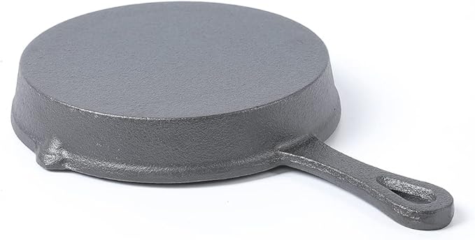 HAWOK Cast Iron Mini Skillet, Round Pan, Mini Server, DIA 5.3inch, 12 Pcs, Black
