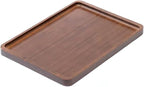 XZHXFX Bamboo Serving Tray,Food Tray for Breakfast,Coffee Table,Dinner & Bar, Decorative Tray for Kitchen, Bedroom (Large)