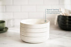 KooK Pasta Bowl, Bowl Plate, Low Bowl, Plate Bowls, Ceramic Large Shallow Bowls, Microwave and Dishwasher Safe, Great for Soups and Salads, Glossy Porcelain, 47 oz, Set of 4, White