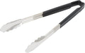 Vollrath 4781220 Jacobs's Price 12-Inch 1-Piece Tong, Stainless Steel, Black Handle
