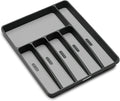 madesmart Classic Large Silverware Tray - Granite |CLASSIC COLLECTION | 6-Compartments| Kitchen Drawer Organizer | Soft-Grip Lining and Non-Slip Rubber Feet | BPA-Free