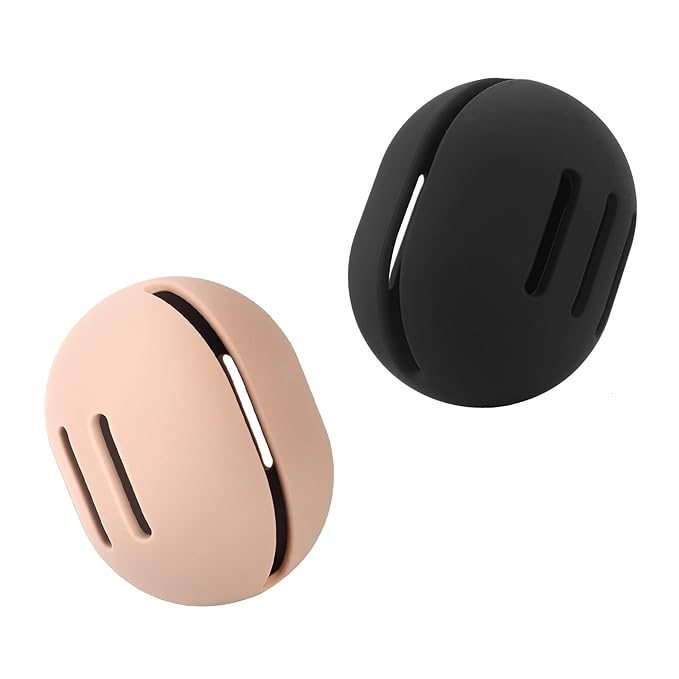 FERYES 2 PCS Makeup Sponge Holder – Shatterproof Eco-Friendly Silicone Beauty Make Up Blender Case for Travel