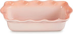 Le Creuset Stoneware Heritage Fluted Loaf Pan, 9", Peche
