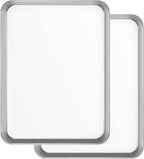 Premium Stainless Steel Baking Sheets, 2-Piece Set, Durable & Healthy Baking Trays, Ideal for Cookies, Roasting, Grilling in Oven(2 Pack, 20X14Inch)